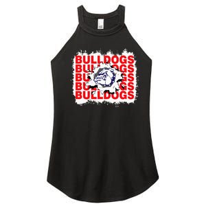 Bulldogs School Sports Fan Team Spirit Women's Perfect Tri Rocker Tank