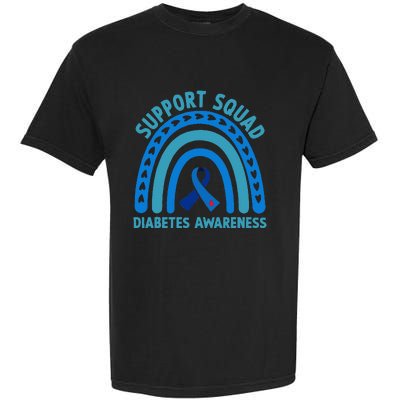 Blue Support Squad Diabetes Awareness Garment-Dyed Heavyweight T-Shirt