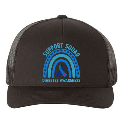 Blue Support Squad Diabetes Awareness Yupoong Adult 5-Panel Trucker Hat