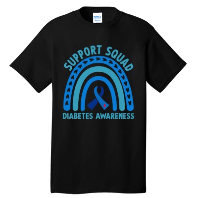 Blue Support Squad Diabetes Awareness Tall T-Shirt