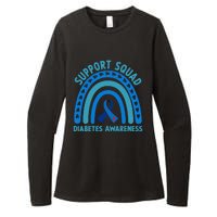 Blue Support Squad Diabetes Awareness Womens CVC Long Sleeve Shirt