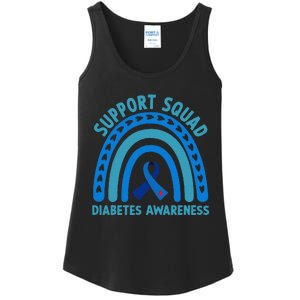 Blue Support Squad Diabetes Awareness Ladies Essential Tank