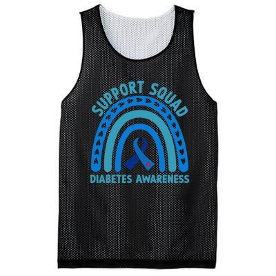 Blue Support Squad Diabetes Awareness Mesh Reversible Basketball Jersey Tank