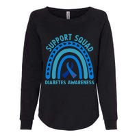 Blue Support Squad Diabetes Awareness Womens California Wash Sweatshirt