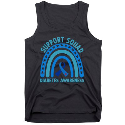 Blue Support Squad Diabetes Awareness Tank Top