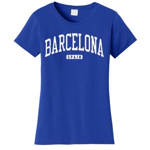 Barcelona Spain Spain College University Style Women's T-Shirt