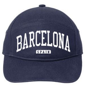 Barcelona Spain Spain College University Style 7-Panel Snapback Hat