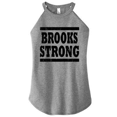 Brooks Strong Squad Family Reunion Last Name Team Custom Gift Women's Perfect Tri Rocker Tank