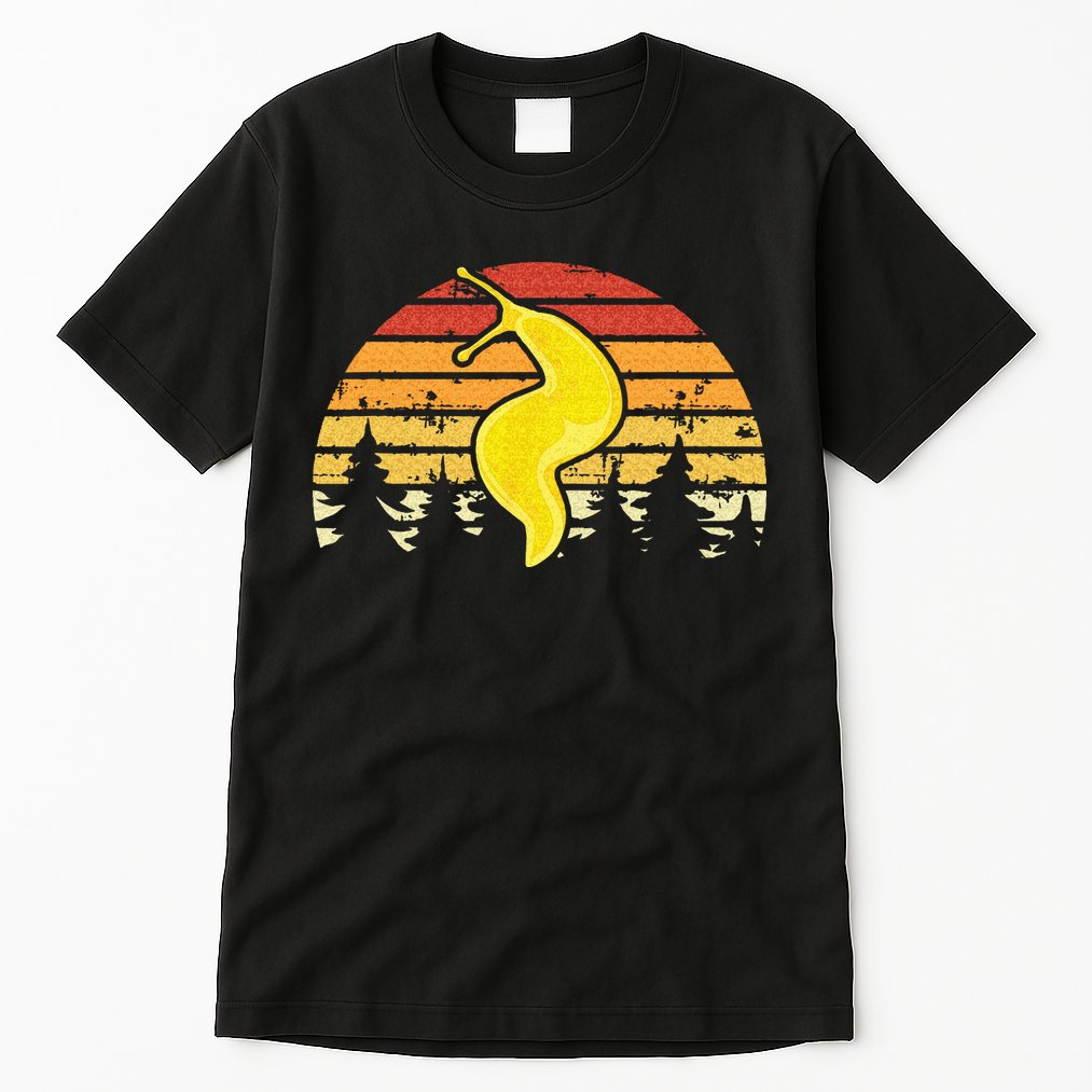 Banana Slug – Spotted Banana Slug Species Climbing Slug Tall T-Shirt