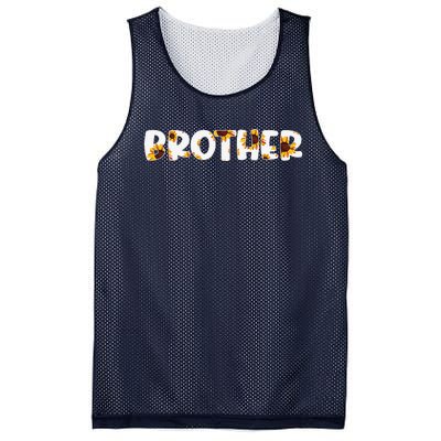 Brother Seamless Sunflower Pattern Father Day Sunflower Mesh Reversible Basketball Jersey Tank