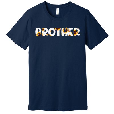 Brother Seamless Sunflower Pattern Father Day Sunflower Premium T-Shirt