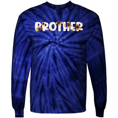 Brother Seamless Sunflower Pattern Father Day Sunflower Tie-Dye Long Sleeve Shirt