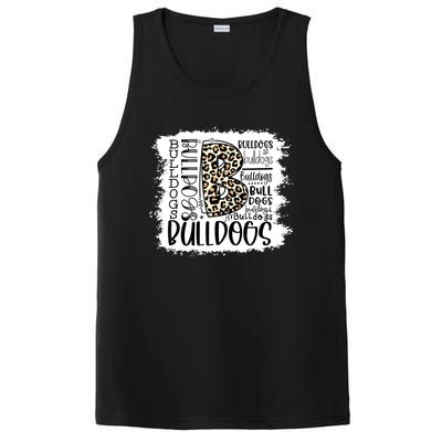 Bulldogs School Sports Fan Team Spirit Mascot Gift Bleach PosiCharge Competitor Tank