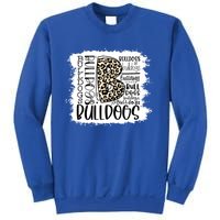 Bulldogs School Sports Fan Team Spirit Mascot Gift Bleach Sweatshirt