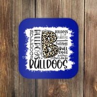 Bulldogs School Sports Fan Team Spirit Mascot Gift Bleach Coaster