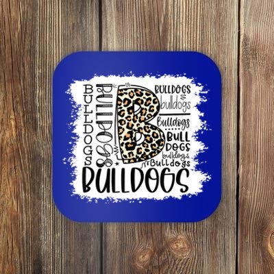 Bulldogs School Sports Fan Team Spirit Mascot Gift Bleach Coaster