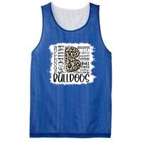 Bulldogs School Sports Fan Team Spirit Mascot Gift Bleach Mesh Reversible Basketball Jersey Tank