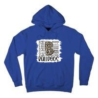 Bulldogs School Sports Fan Team Spirit Mascot Gift Bleach Tall Hoodie