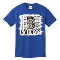 Bulldogs School Sports Fan Team Spirit Mascot Gift Bleach Kids T-Shirt