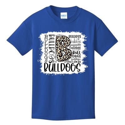 Bulldogs School Sports Fan Team Spirit Mascot Gift Bleach Kids T-Shirt