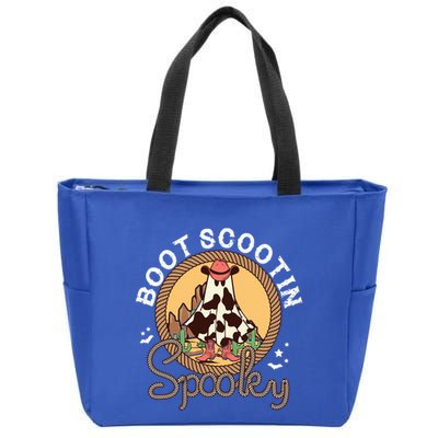 Boot Scootin Spooky Western Halloween Ghost Spooky Season Zip Tote Bag