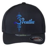 Breathe Sanskrit Symbol Flexfit Unipanel Trucker Cap