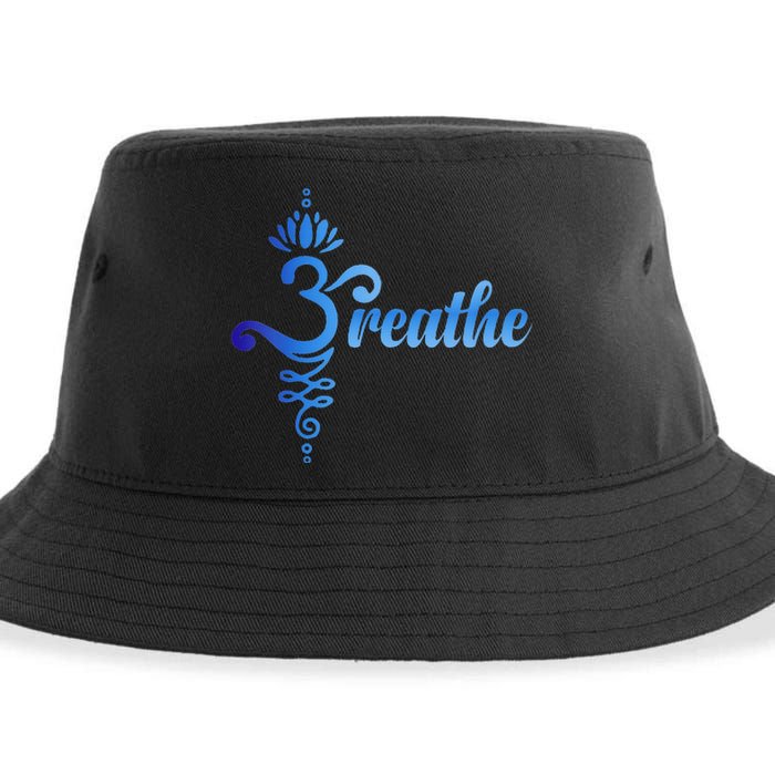 Breathe Sanskrit Symbol Sustainable Bucket Hat