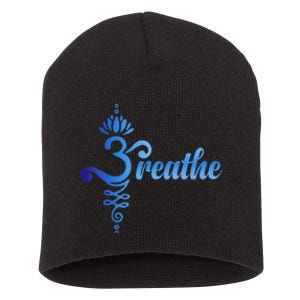 Breathe Sanskrit Symbol Short Acrylic Beanie