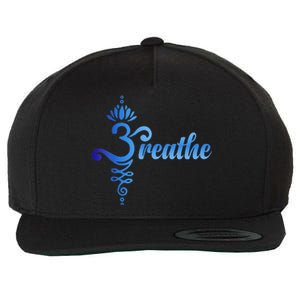 Breathe Sanskrit Symbol Wool Snapback Cap