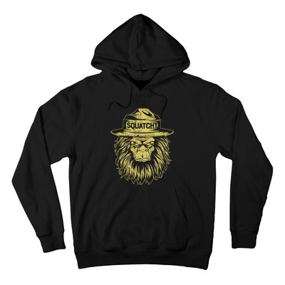 Bigfoot Squatchy Sasquatch Hat Smokey Retro Vintage Bear Hoodie