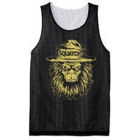 Bigfoot Squatchy Sasquatch Hat Smokey Retro Vintage Bear Mesh Reversible Basketball Jersey Tank