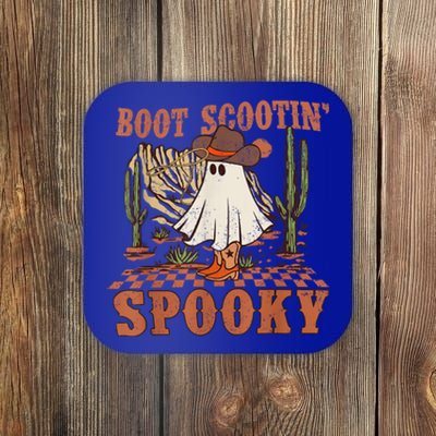 Boot Scootin Spooky Western Halloween Ghost Spooky Season Meaningful Gift Coaster