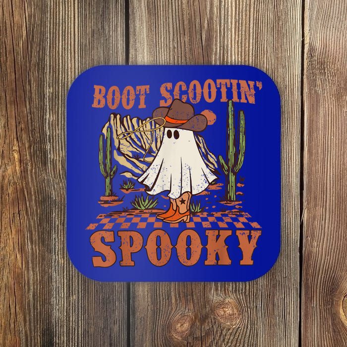 Boot Scootin Spooky Western Halloween Ghost Spooky Season Meaningful Gift Coaster