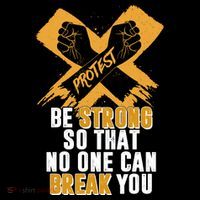 Be Strong So That No One Can Break You Drawstring Bag