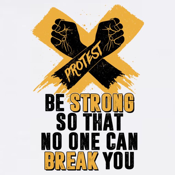 Be Strong So That No One Can Break You Garment-Dyed Sweatshirt