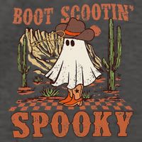 Boot Scootin Spooky Western Halloween Ghost Spooky Season Vector Backpack