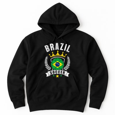 Brazil Soccer Support Team Jersey Brazilian Flag Football Hoodie