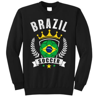 Brazil Soccer Support Team Jersey Brazilian Flag Football Sweatshirt