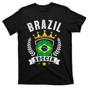 Brazil Soccer Support Team Jersey Brazilian Flag Football T-Shirt