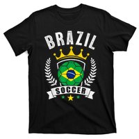 Brazil Soccer Support Team Jersey Brazilian Flag Football T-Shirt