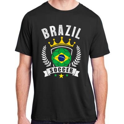 Brazil Soccer Support Team Jersey Brazilian Flag Football Adult ChromaSoft Performance T-Shirt