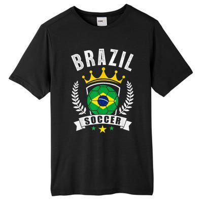 Brazil Soccer Support Team Jersey Brazilian Flag Football Tall Fusion ChromaSoft Performance T-Shirt