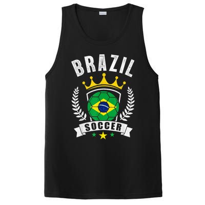 Brazil Soccer Support Team Jersey Brazilian Flag Football PosiCharge Competitor Tank