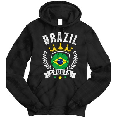 Brazil Soccer Support Team Jersey Brazilian Flag Football Tie Dye Hoodie