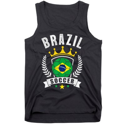 Brazil Soccer Support Team Jersey Brazilian Flag Football Tank Top