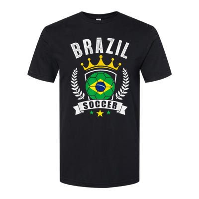 Brazil Soccer Support Team Jersey Brazilian Flag Football Softstyle CVC T-Shirt