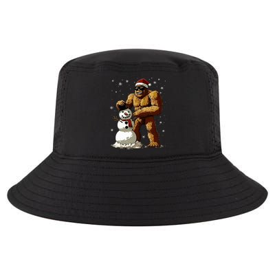 Bigfoot Santa Snowman Christmas Cool Comfort Performance Bucket Hat