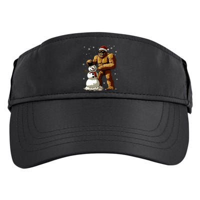 Bigfoot Santa Snowman Christmas Adult Drive Performance Visor