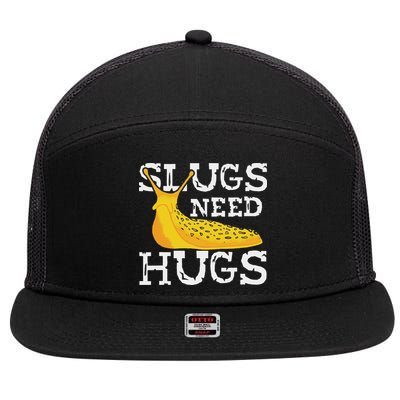 Banana Slug – Slug Species Science Banana Slug Expert 7 Panel Mesh Trucker Snapback Hat