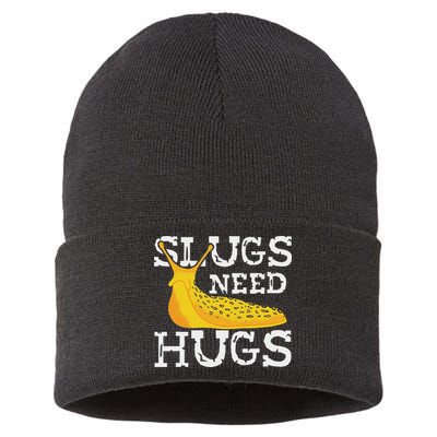 Banana Slug – Slug Species Science Banana Slug Expert Sustainable Knit Beanie